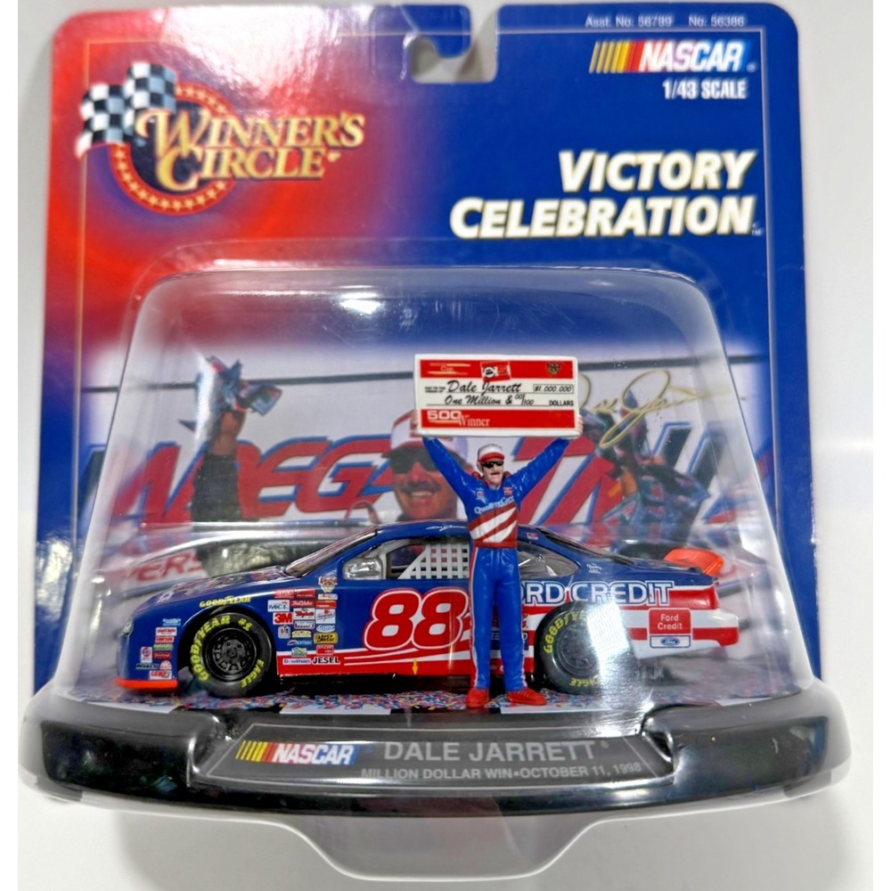 Winner's Circle Dale Jarrett NASCAR 1/43 Blue 1998 Million Dollar Win Victory
